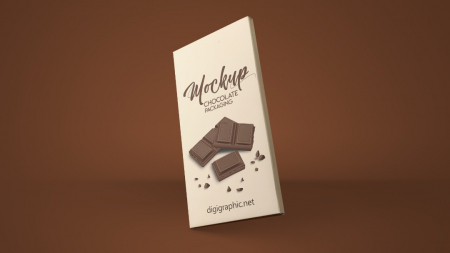 دانلود طرح موکاپ بسته بندی شکلات