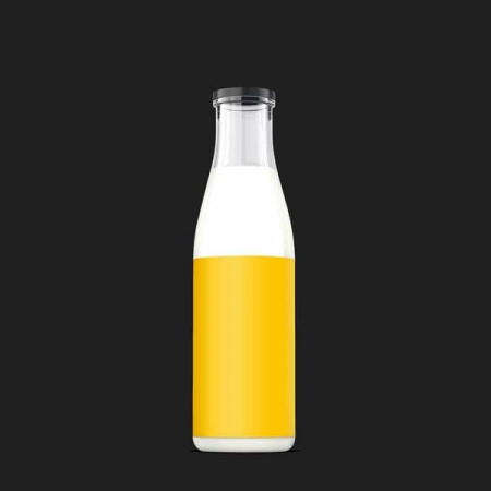 دانلود طرح موکاپ شیشه شیر